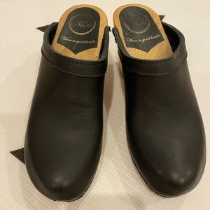 No. 6 old school clog on high heel